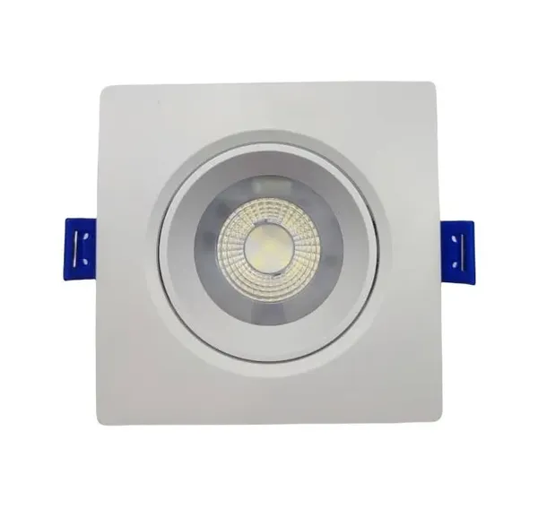 Lámpara Wellmax Spot Cuadrada 5W Led Samsung para Embutir 100 240V Diametro 9.5" 9.5 Luz Cálida 25.000 Horas